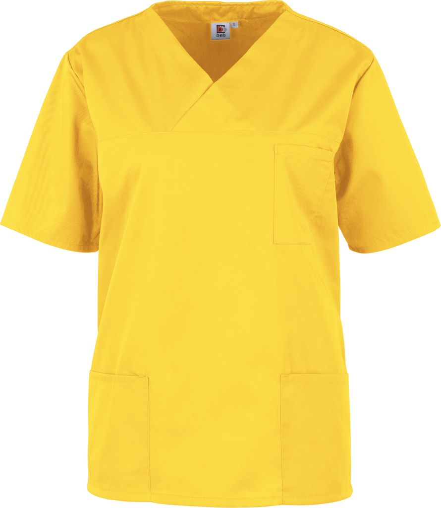 beb Basic Kasack Uni Kurzarm Gelb L