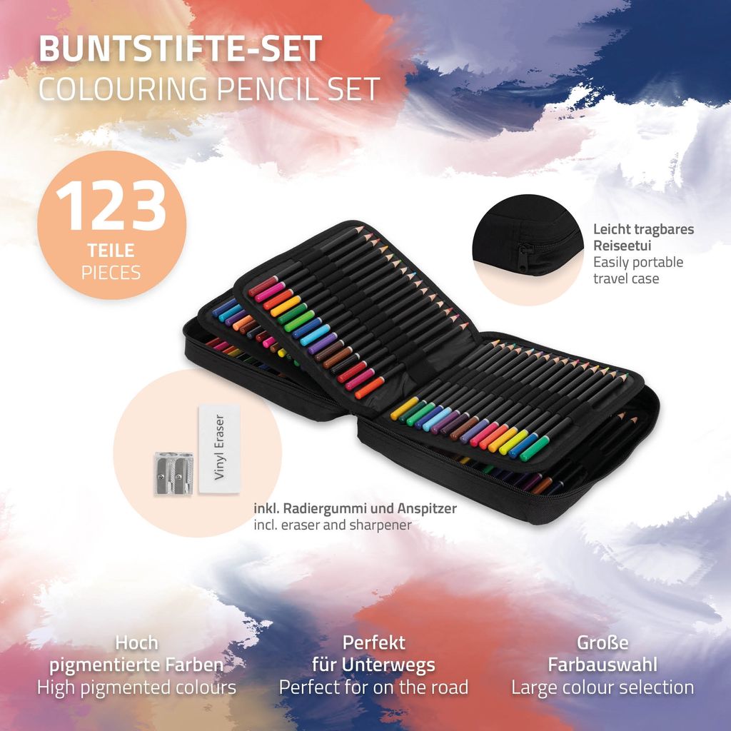 ECD Germany Buntstifte Set 120 Farben für Kinder und Produktbild 2