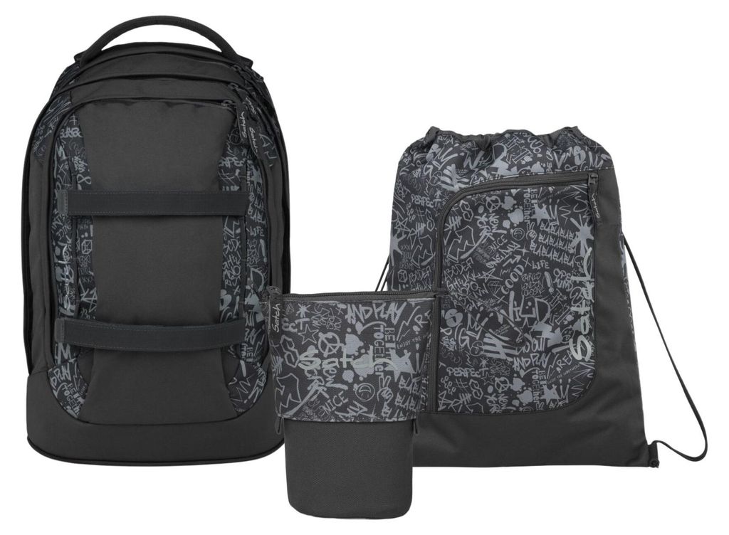 Satch Pack Street Ink Schulrucksack Set 3tlg. Produktbild 