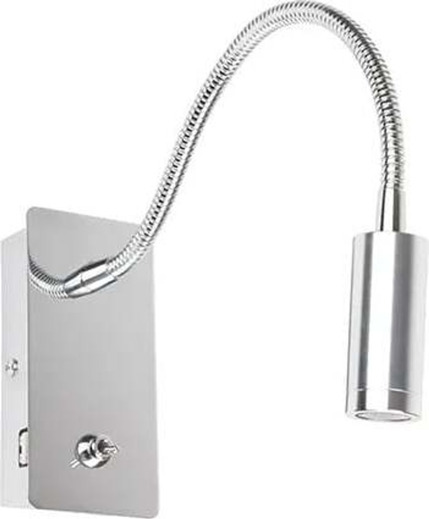 JULIET Chrom-Tischlampe mit USB und verstellbar 41025NA