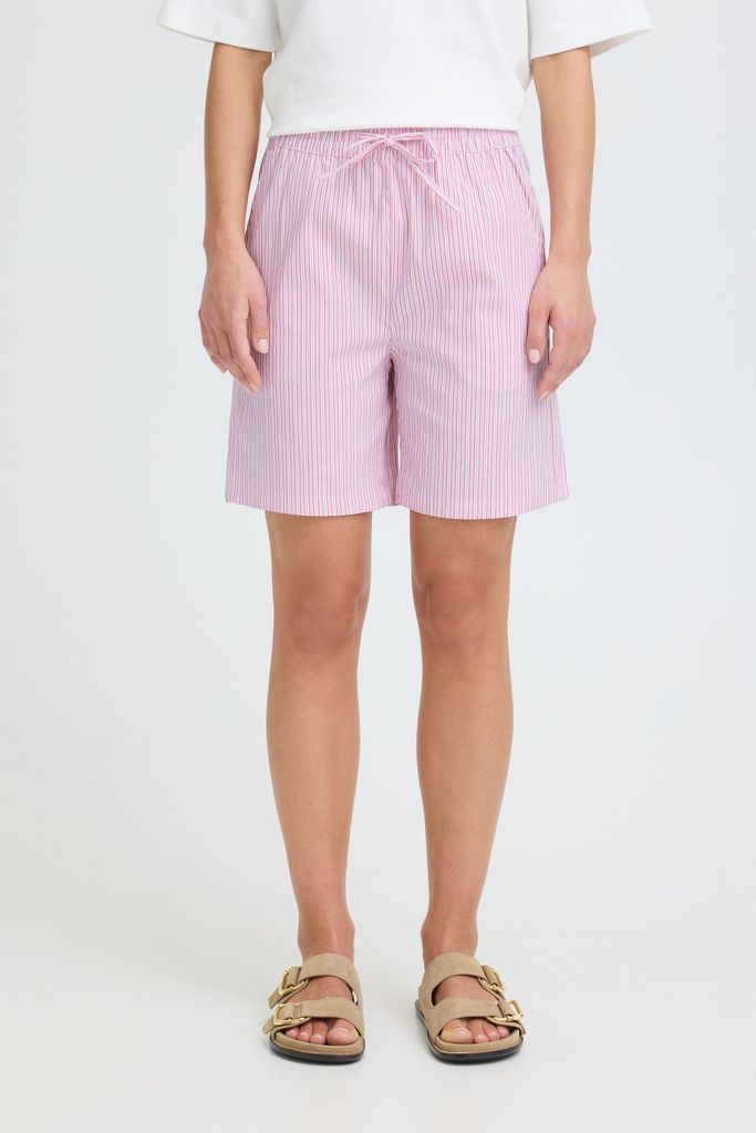 Oxmo OXFanny Damen Chinoshorts Bermuda kurze Hose Baumwollmischung Loose Fit