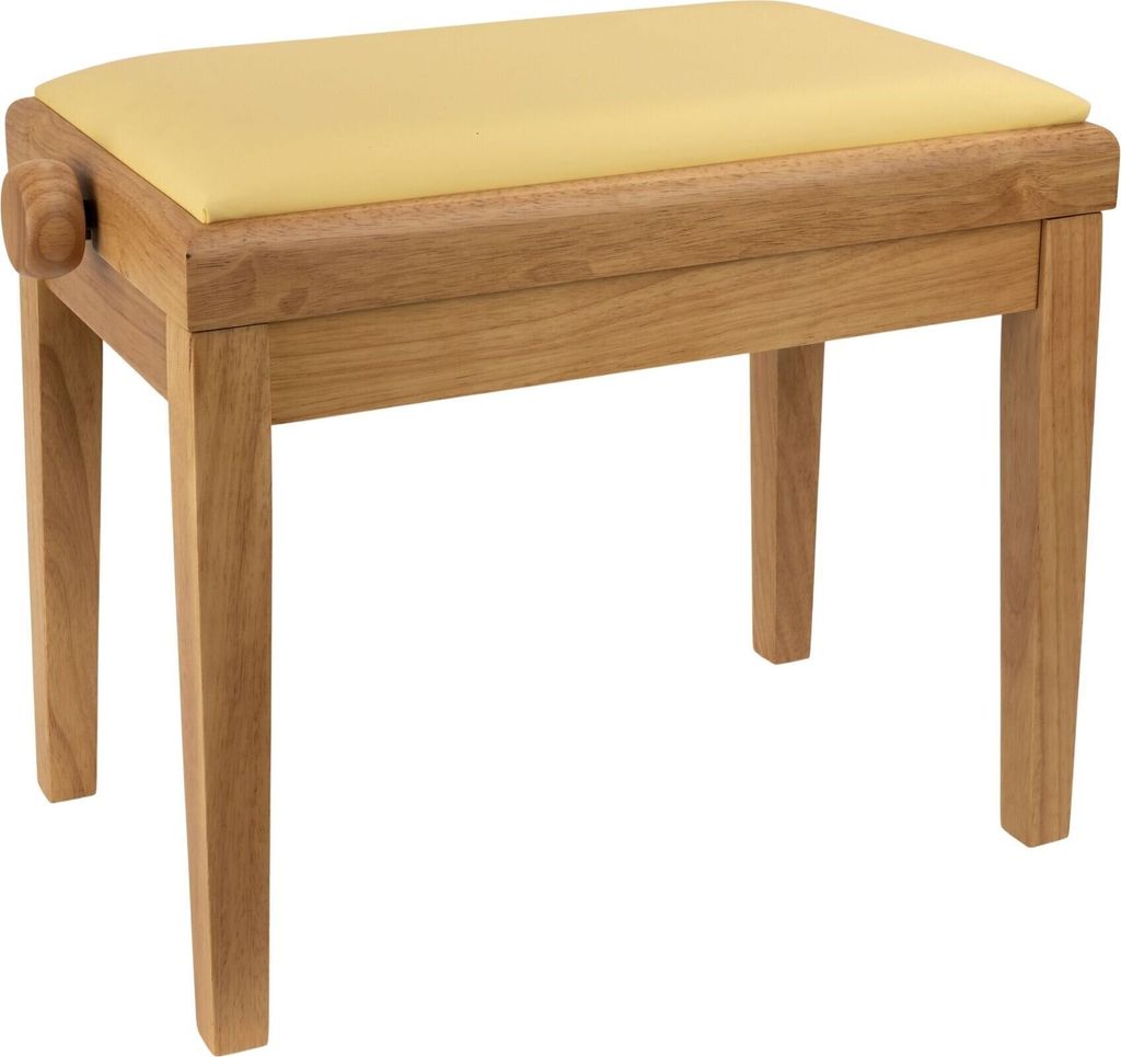Pianonova HY-PJ023 Klavierhocker aus Holz Natural