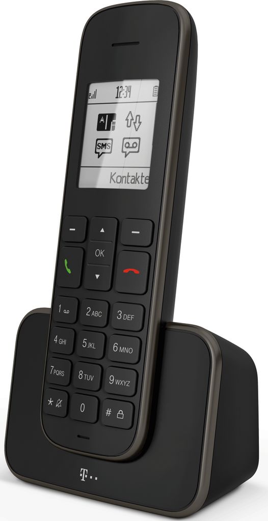 Bezdrátový telefon Telekom Sinus 207 černý Obrázek produktu 