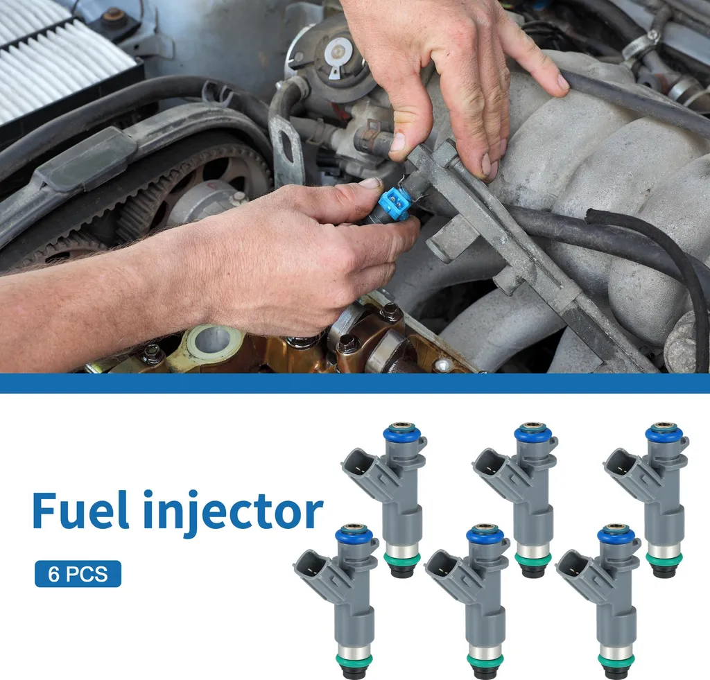 Buse d'Injection Essence pour Honda Accord V6 - Set de 6 Injecteurs Gris