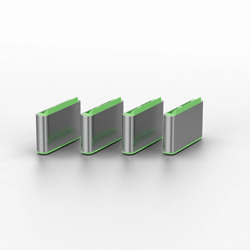 Lindy Bloqueurs de Port USB Type C Verts - Pack de 10 Sans Clé 40432