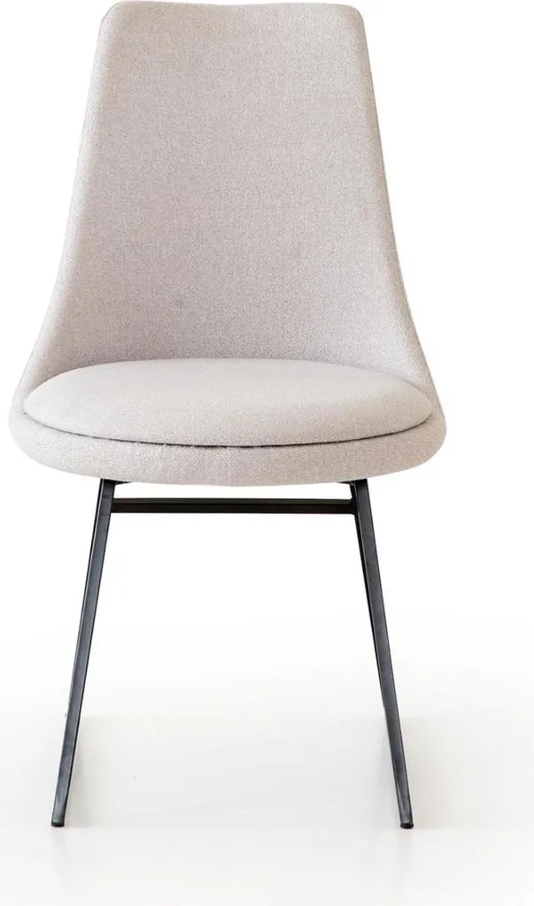 Chaise de salle à manger confortable blanche facile à nettoyer design chic