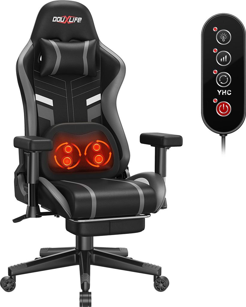 Douxlife® GC-RC03 herná stolička ergonomická masážna Obrázok produktu 