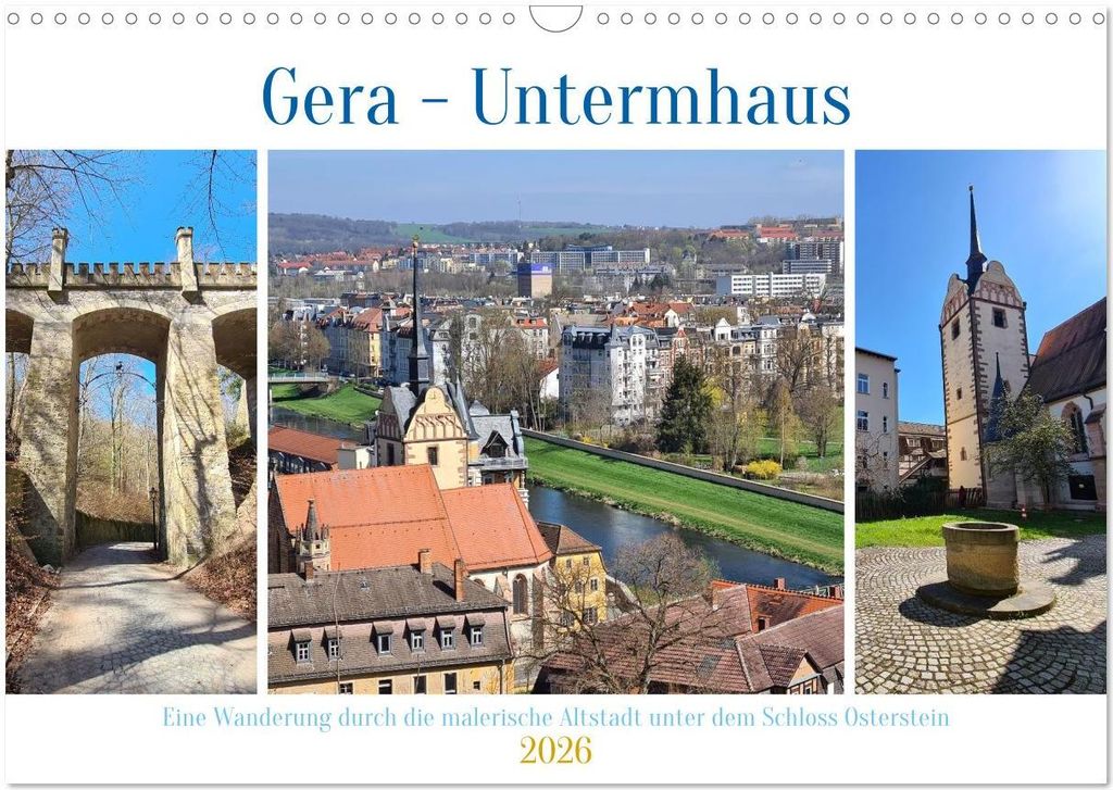 Gera - Untermhaus (Wandkalender 2026 DIN A3 quer), CALVENDO Monatskalender