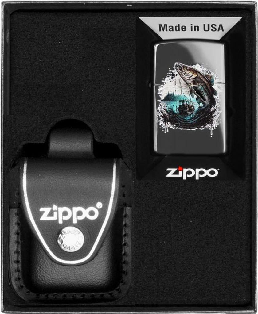 Zippo Feuerzeug Set Fisch und Brett Design Geschenk Nr. 3
