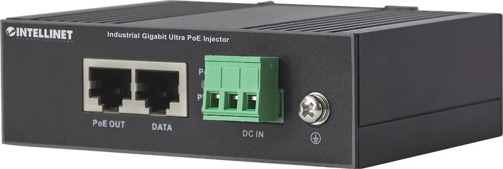 Intellinet 561389 Injecteur Industriel Gigabit Ultra PoE+ 1x60W Pro