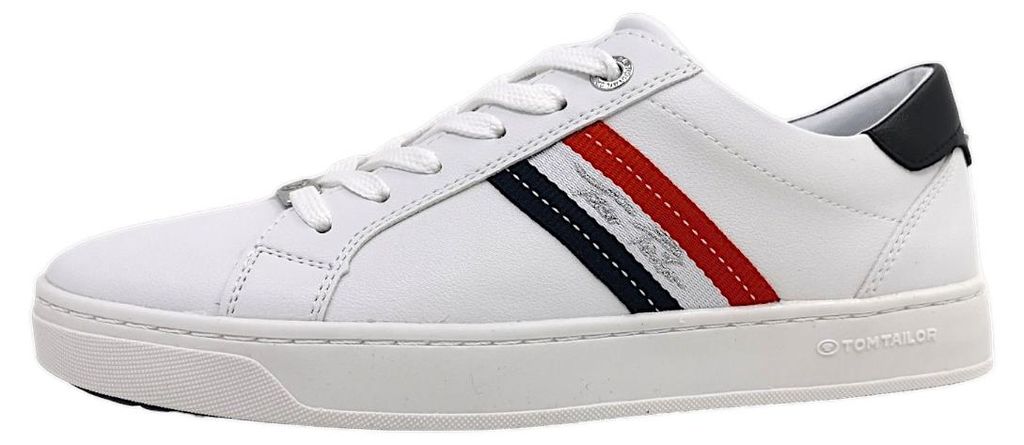 Tom Tailor Damen sportlicher Schnürer in Weiß, Größe 41 Produktbild 