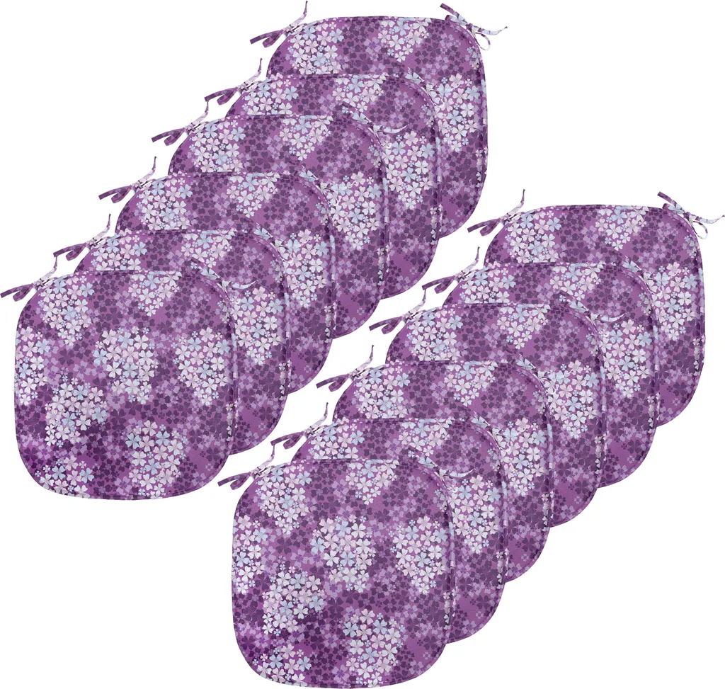 Coprisedie Cucina 12 Pezzi Antimacchia Abakuhaus 40x40 Viola