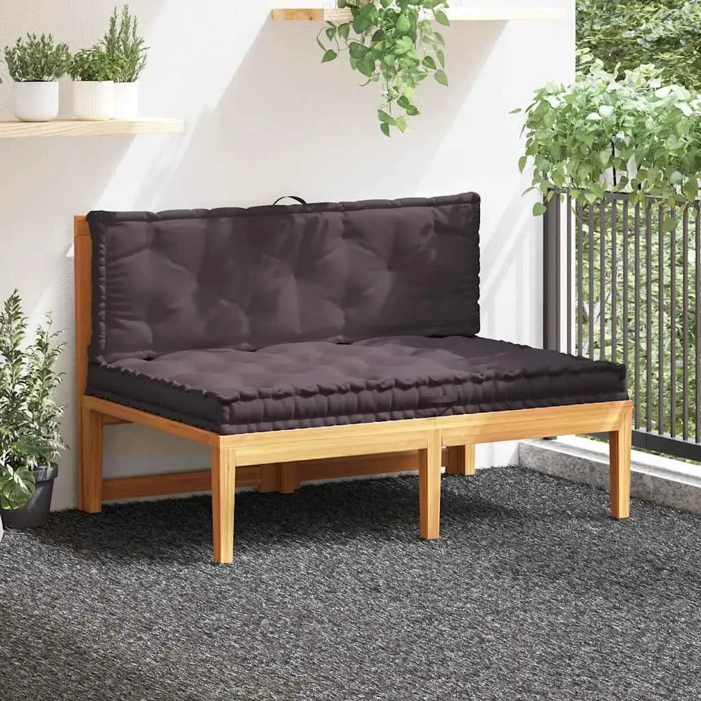 Pallet Pads 2 pz Antracite Cotone | Cuscini per Divani DIY Robusti