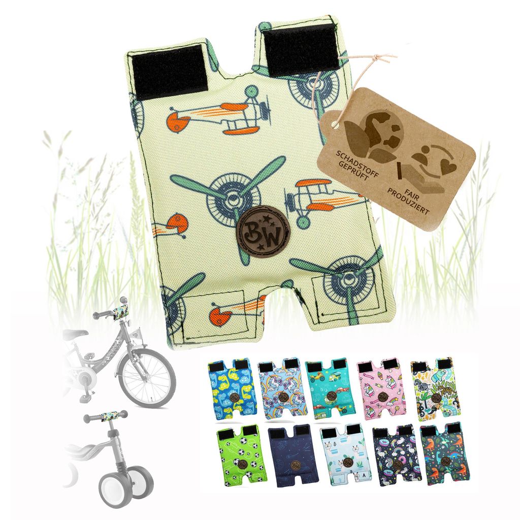 BambinIWelt Lenkerpolster, Lenkerschutz für Roller, Scooter, Fahrrad, Laufrad, Dreirad, für Puky Modelle, Modell 26 klein