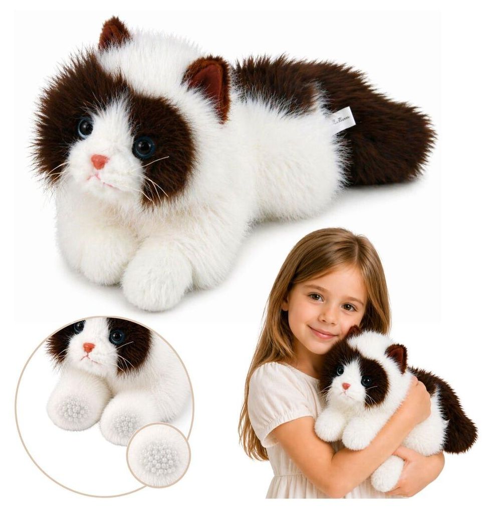 Plüsch-Perserkatzen-Maskottchen mit beschwerten Pfoten