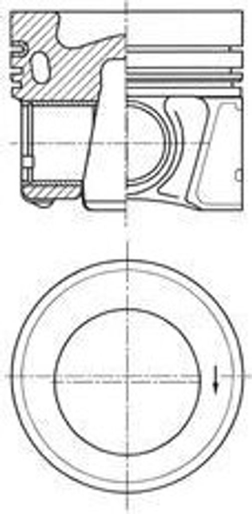 KOLBENSCHMIDT 41936620 Kolben für VW Golf VII Schrägheck (5G1, BQ1, BE1, BE2) Passat Variant (3G5, CB5) Golf VII Variant (BA5, BV5) T-Roc (A11) S...