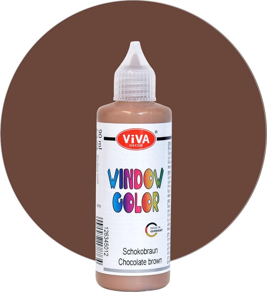 ViVA DECOR Window Color 80ml, Schokobraun