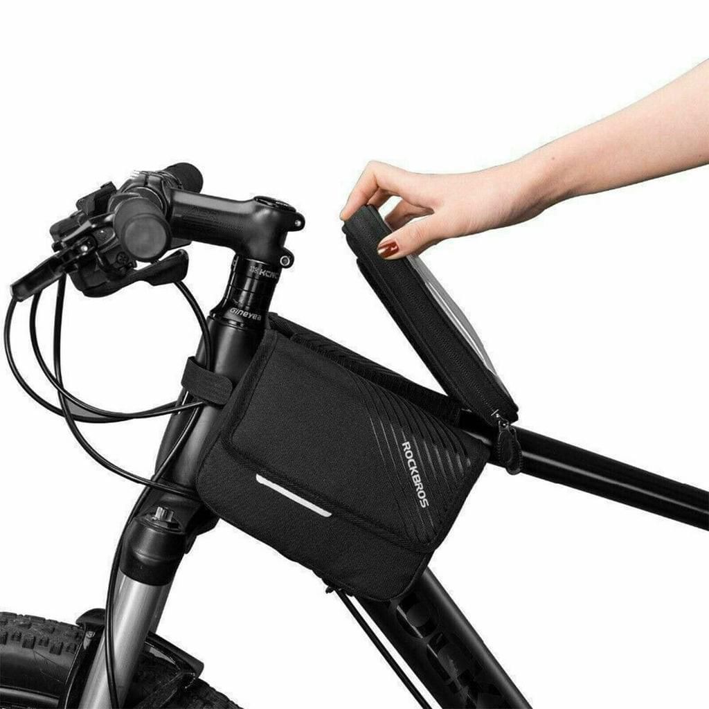 Fahrradtaschen Rahmentaschen MTB Rennrad Handy Tasche Touch Screen Telefontasche 