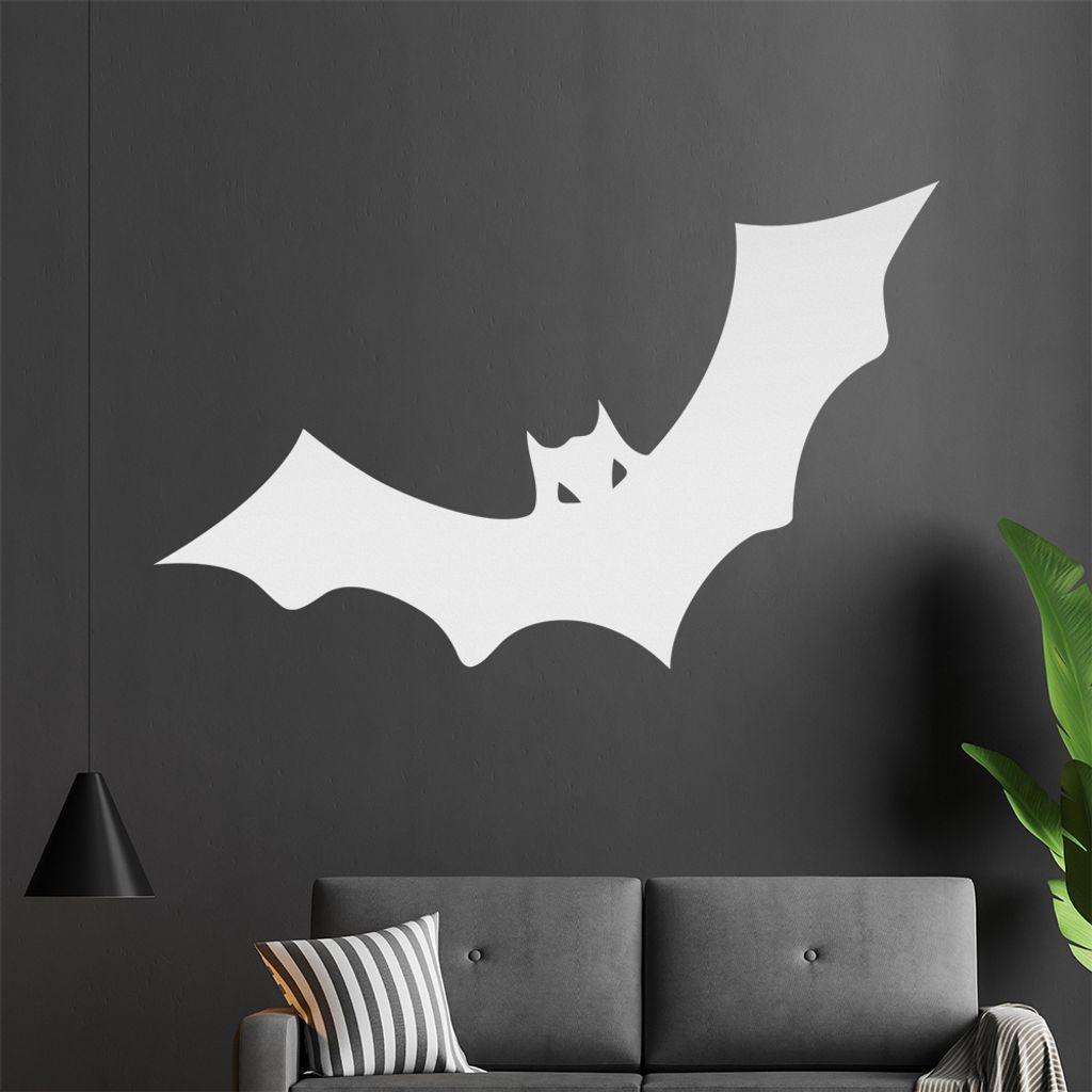 Fledermaus Wandtattoo in 6 Größen - Wandaufkleber Wall Sticker - Dekoration, Küche, Wohnzimmer, Schlafzimmer, Badezimmer