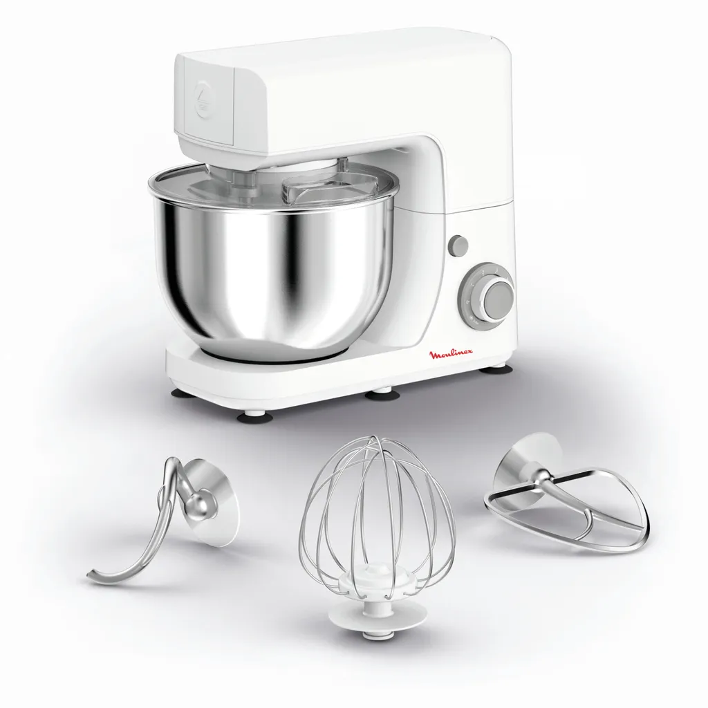 Robot pâtissier Moulinex Masterchef Essential Argent avec Bol Inox