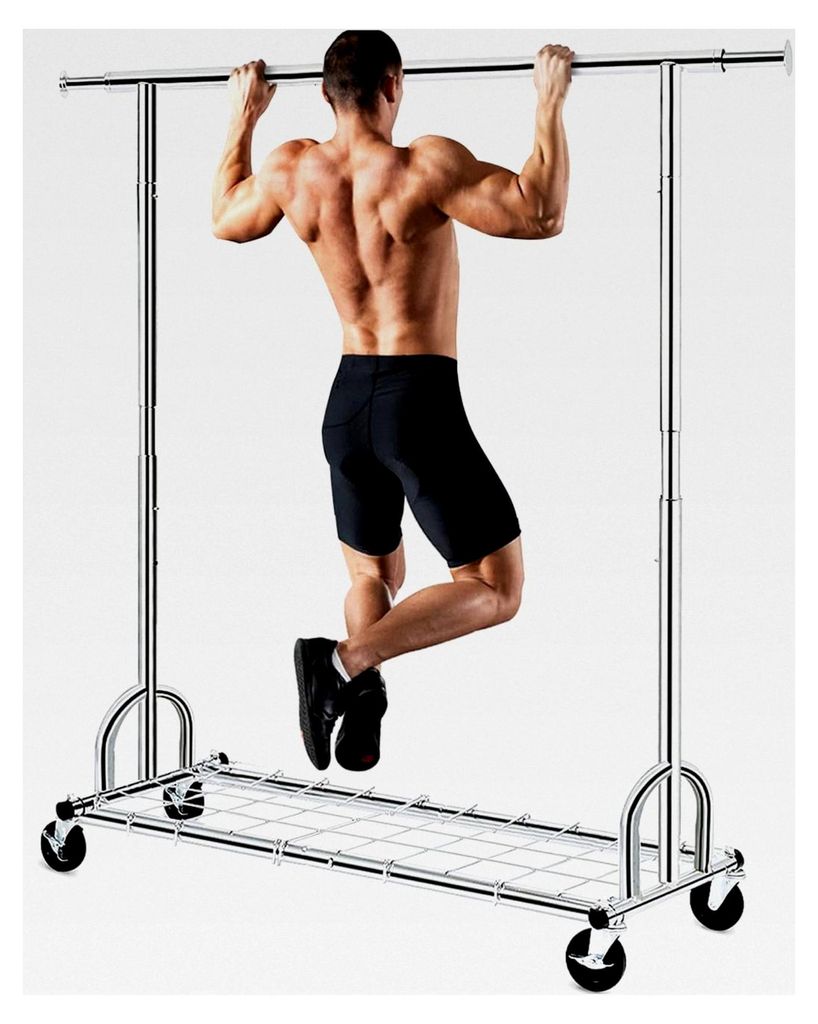 Kleiderständer auf Rollen für schwere Lasten