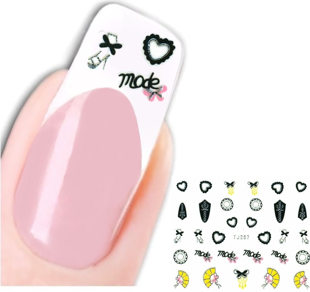 3D Nagel Sticker Nail Art Aufkleber Herz mode Design
