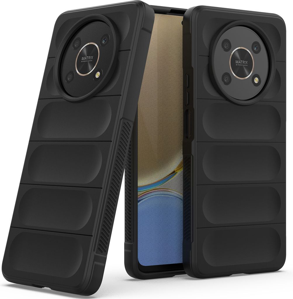 Honor X9 Hülle, Weich TPU Silikon Stossfest Anti-rutsch Schutzhülle für Honor X9 Schwarz