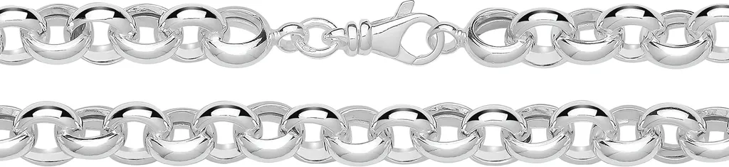 Chaine Entrelacée Homme Argent fin 925 - 76cm x 9mm TRS36654L30