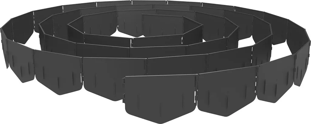Bordure de pelouse anti-érosion 10m - Solution jardinage propre 20x14cm
