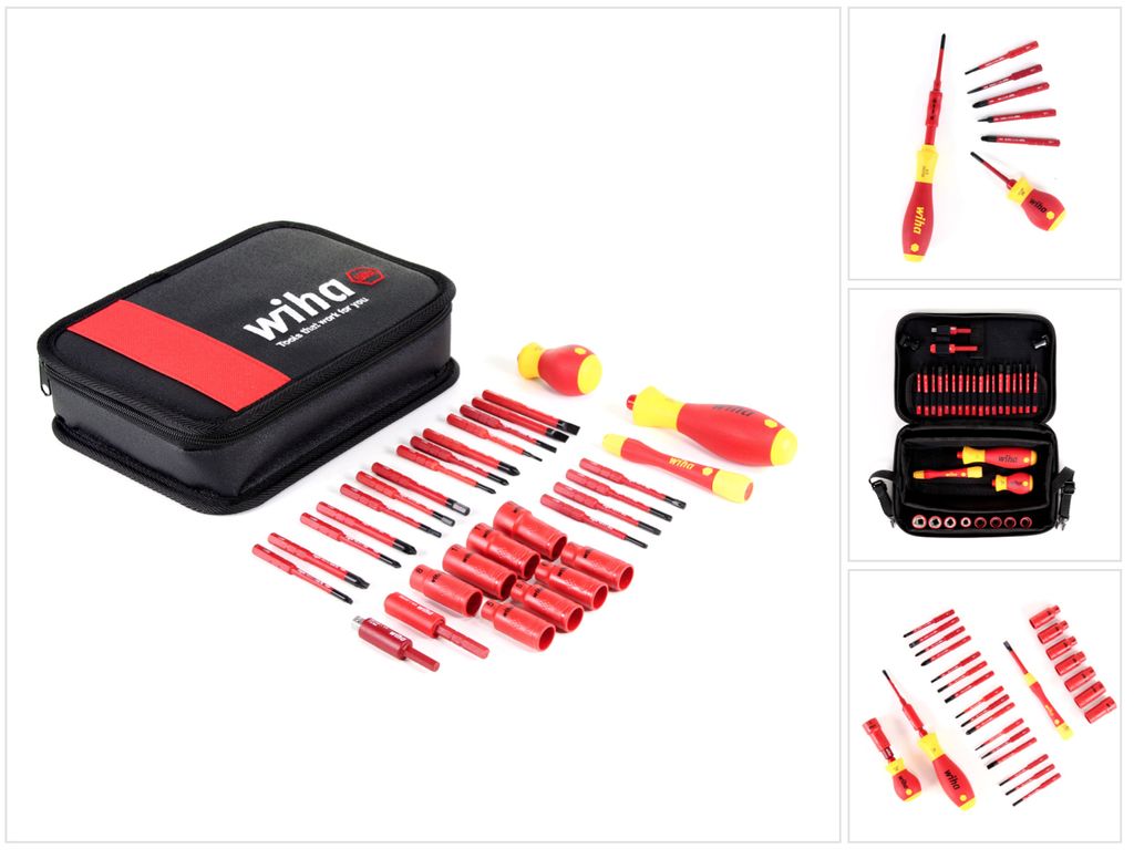 Schraubendrehersatz SlimVario electric 31-tlg.m.Wechselkl.VDE isol.WIHA