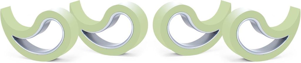 Stoppi, Fensterstopper, Türstopper, Türkeil, Türhaken, Fensterklemme, 4er-Set (erhältlich in 14 Farben) (Mintgrün)