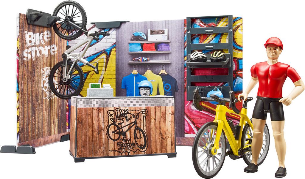 bruder bworld Magasin et atelier de vélos, figurine de jeu Image du produit 