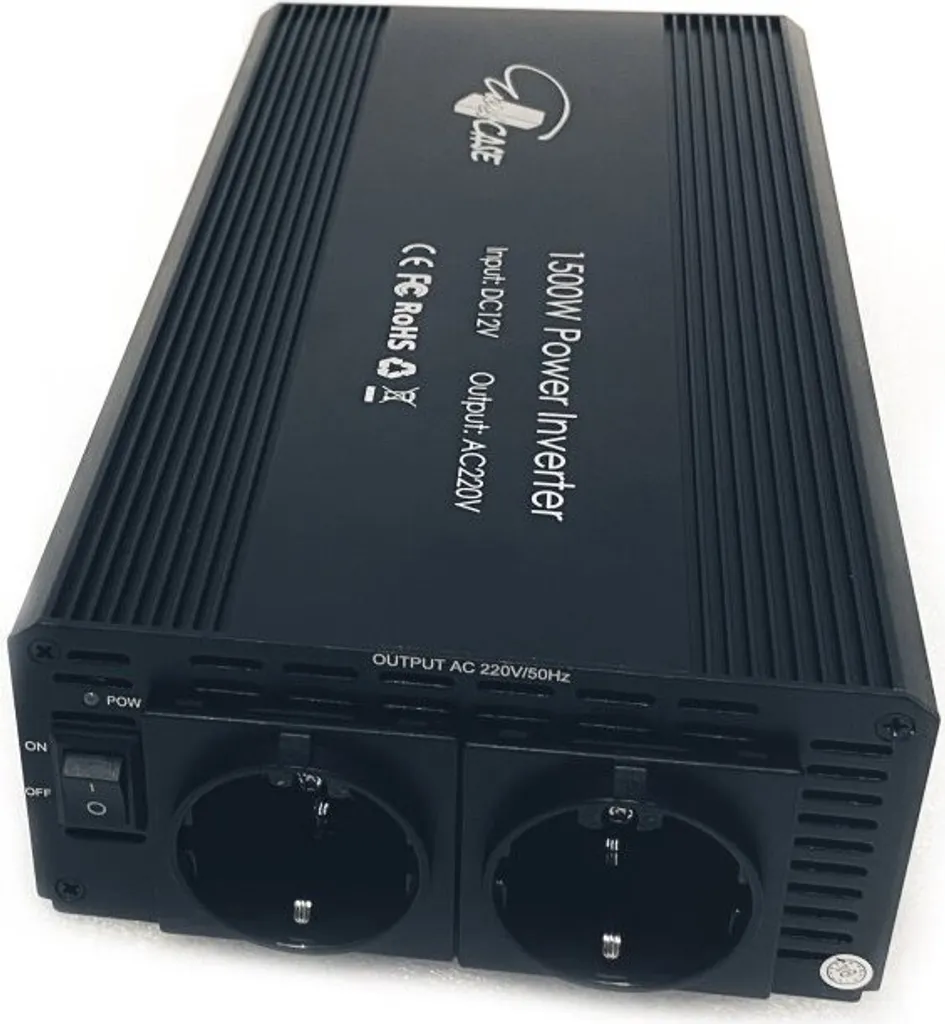 Convertisseur 12V vers 230V 1500W EUROCASE double prise de sécurité