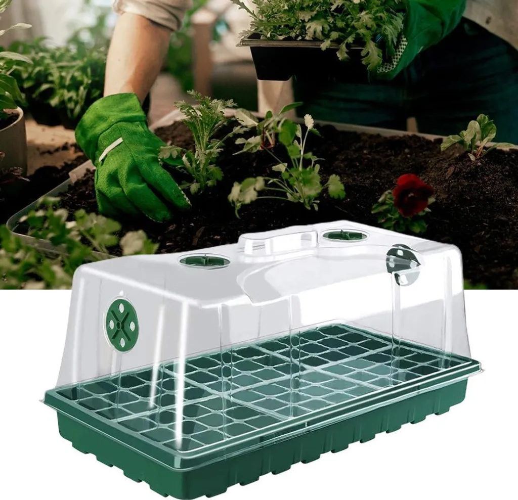 Plateau de Semis avec Valve de Ventilation - Set de 6 Kits de Germination