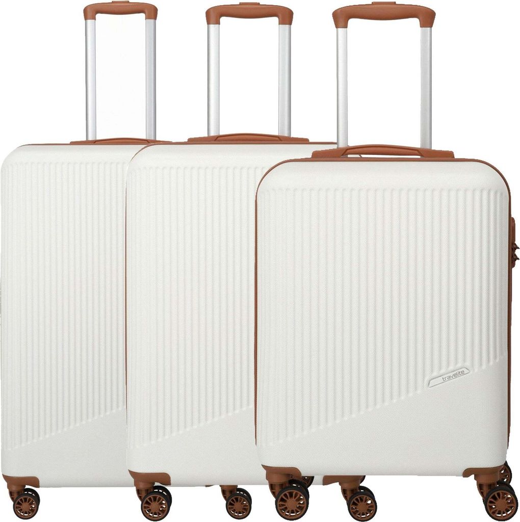 travelite carrello Bali 4W Trolley L / M / S White / Cognac Immagine del prodotto 