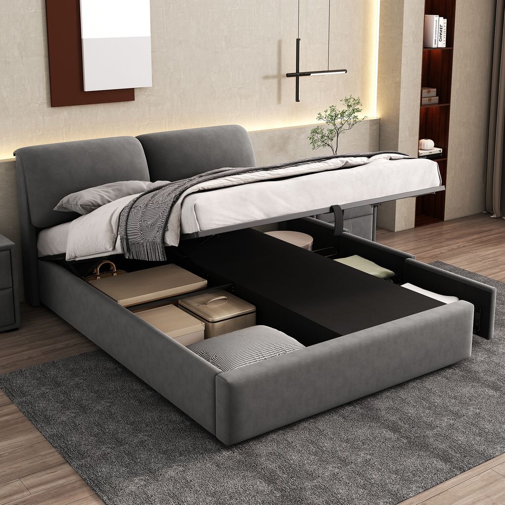 MODFU Boxspringbett Hydraulisches 140 x 200 cm mit Produktbild 