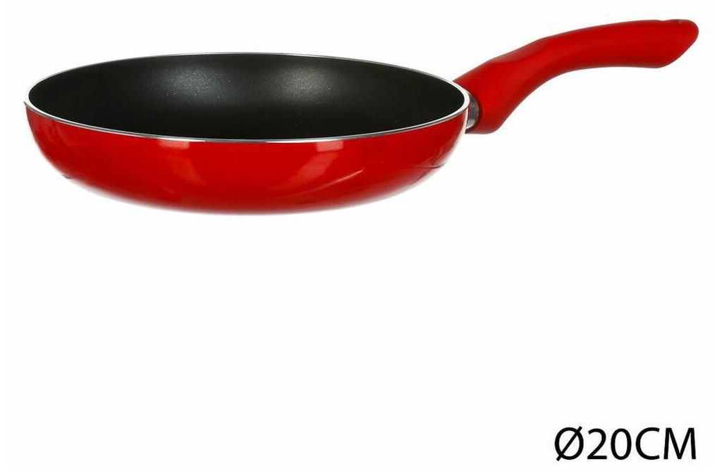 Poêle en émail, aluminium, rouge, ?20 cm Image du produit 