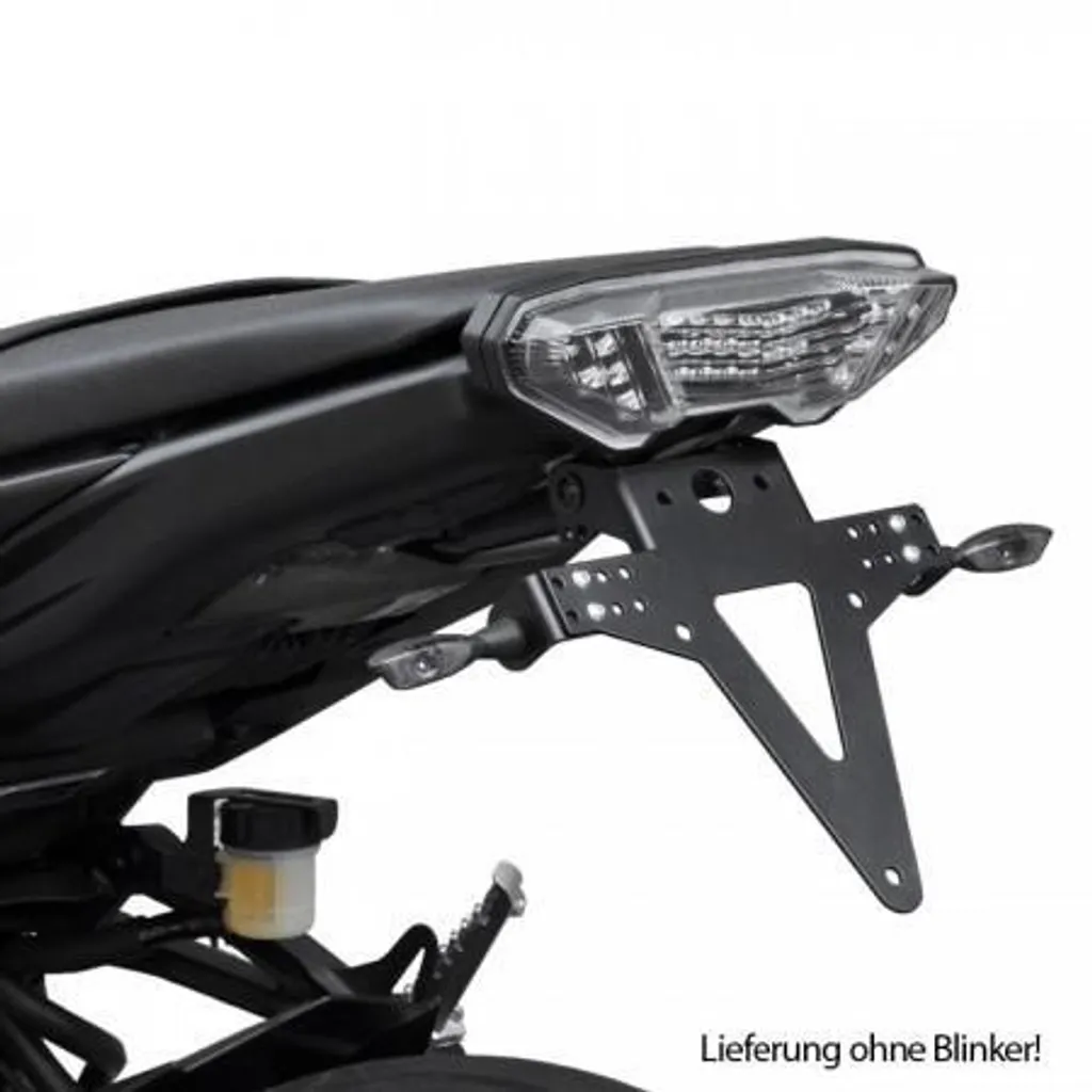Support de plaque court pour moto Yamaha MT-09 années 2013 à 2016