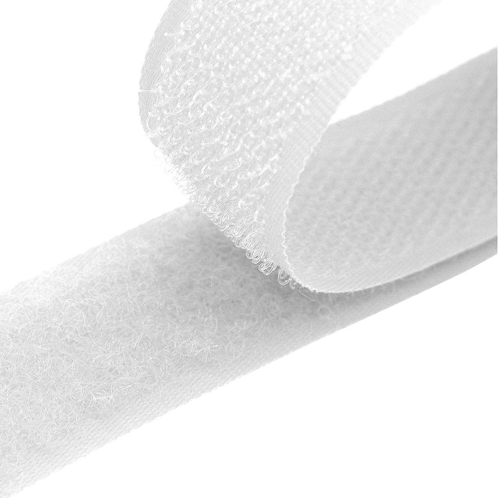4m Klettband zum Nähen weiß 501