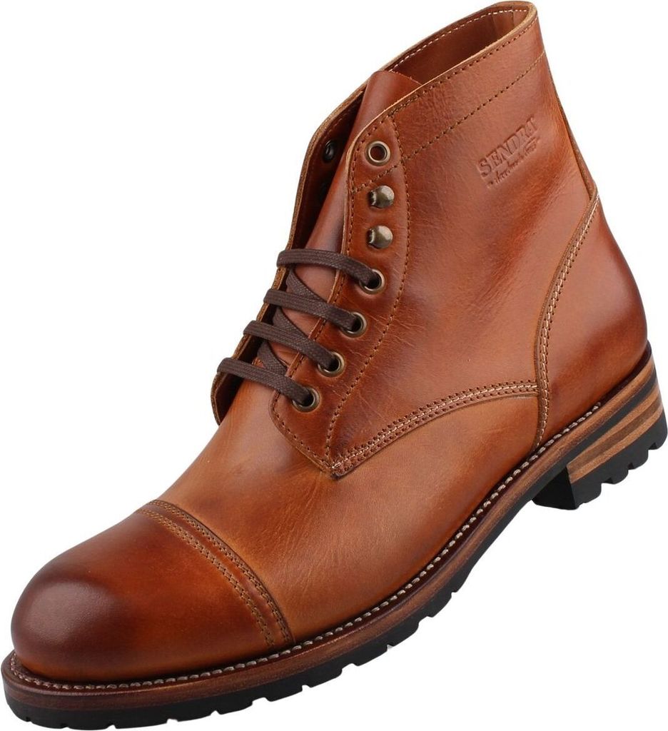 Sendra Boots Herren Leder Stiefel Braun