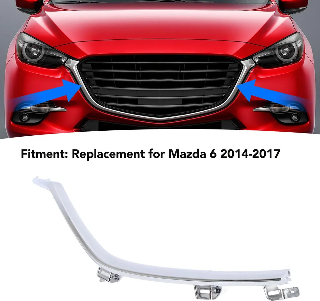Pièce Réparation Calandre Mazda 6 2014-2017 Droite GHP9507J1C Chrome - 4