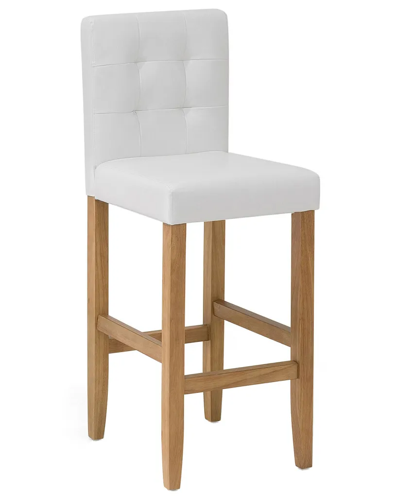 Tabourets de Bar Confortables Blanc Crème - Finis les Mal de Dos à Table - 4