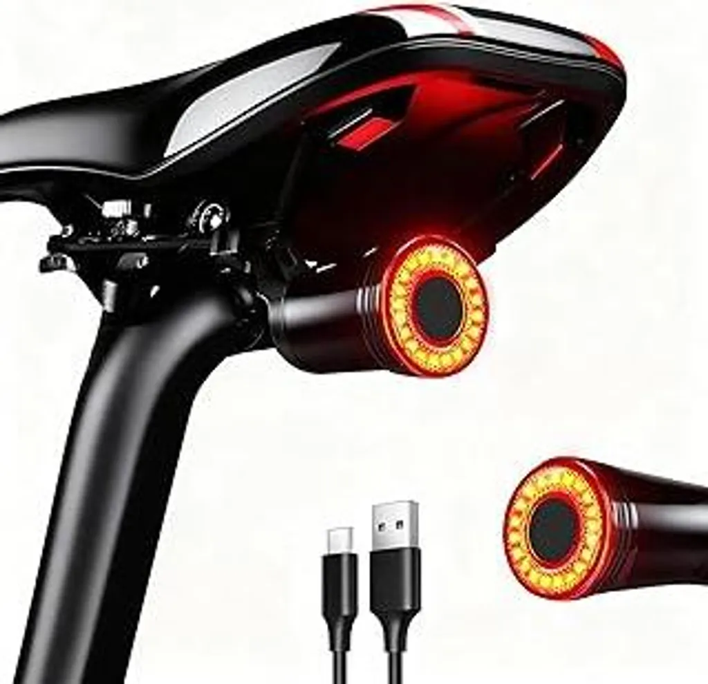 2x Luci Bici LED Intelligenti USB-C: Test Stop Smart e IPX5 MTB