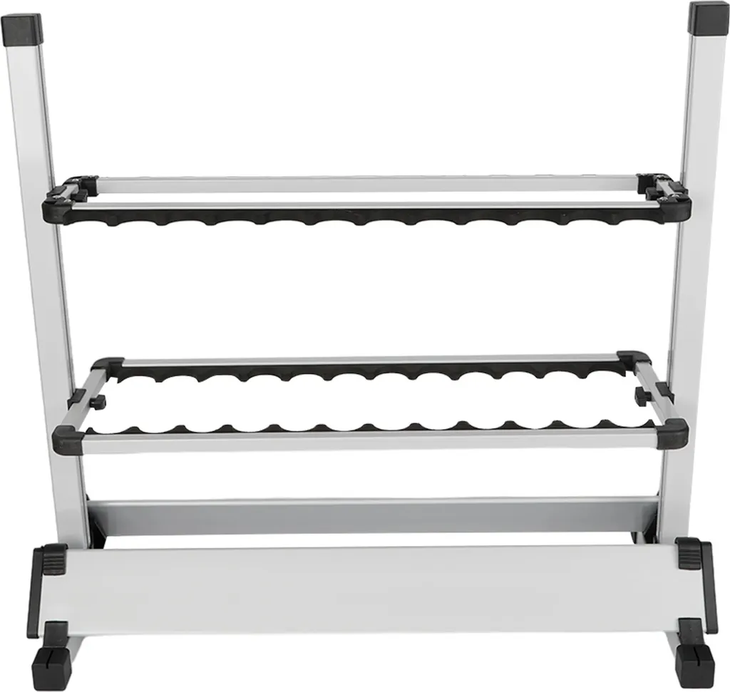 Organisateur canne à pêche 24 places gris alu réglable modulable OCP-24