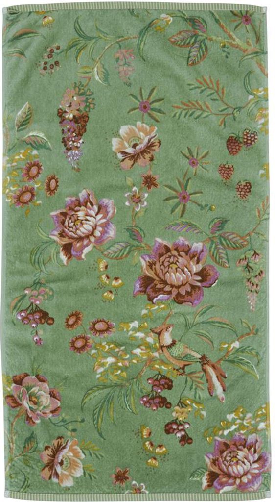 Pip Studio Handtuch Secret Garden Grün (55x100cm) Produktbild 