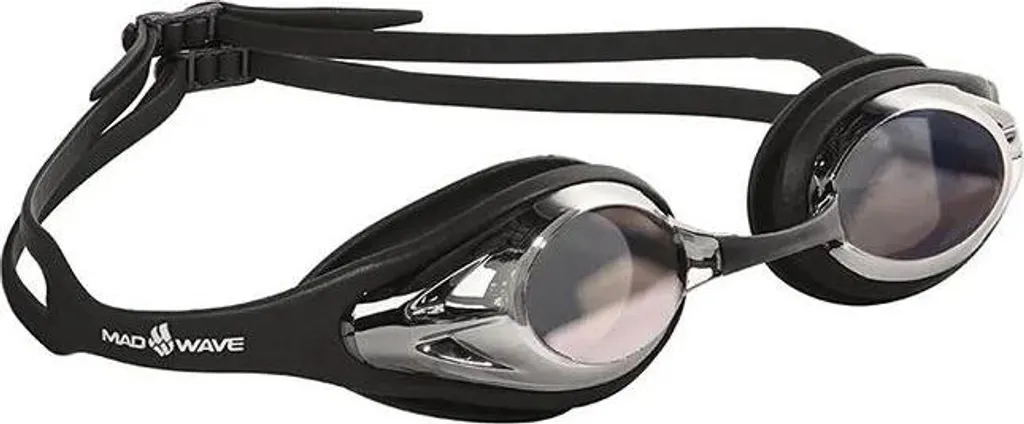 Lunettes de natation Madwave Alligator Noir pour entraînement et piscine