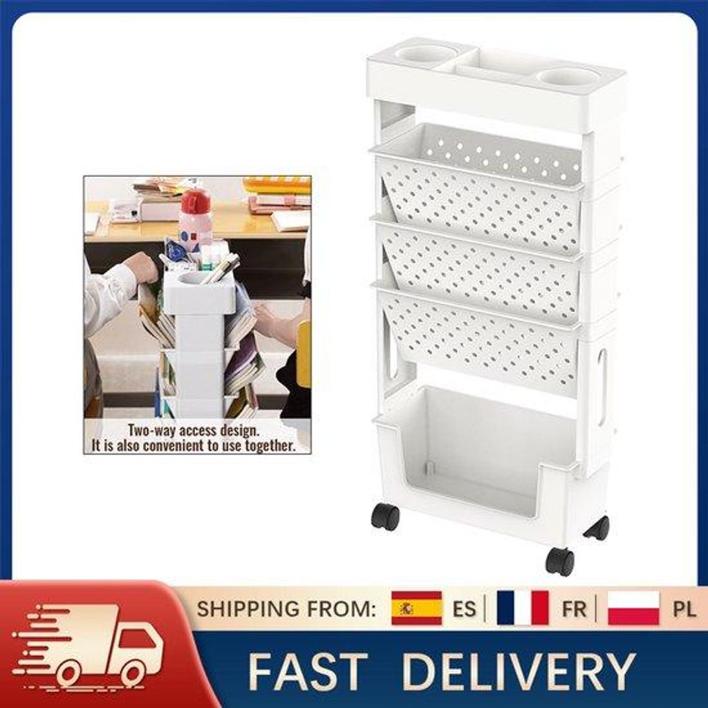 Drehbares 5-stufiges Regal aus ABS