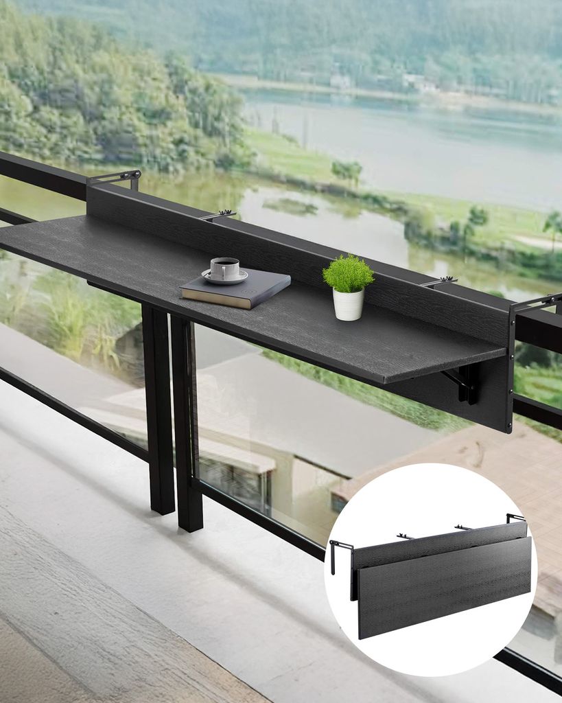 VEVOR balkonový stůl 1500x300 mm skládací Venkovní skládací Obrázek produktu 