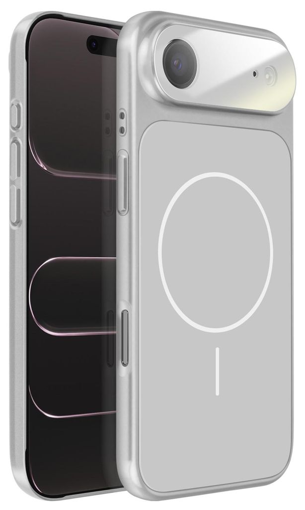 Avizar, MagSafe harte Schutzhülle mit Kamera-Schutzglas für Apple iPhone Air, Silber