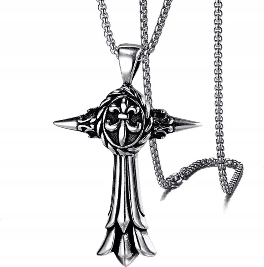 Sorpresa Croce d'Argento HUFIEC 317 con Catena - Gioiello Scout Originale